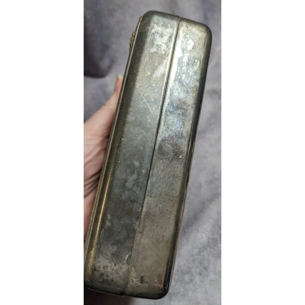 Vintage Silver Hinged Trinket Box